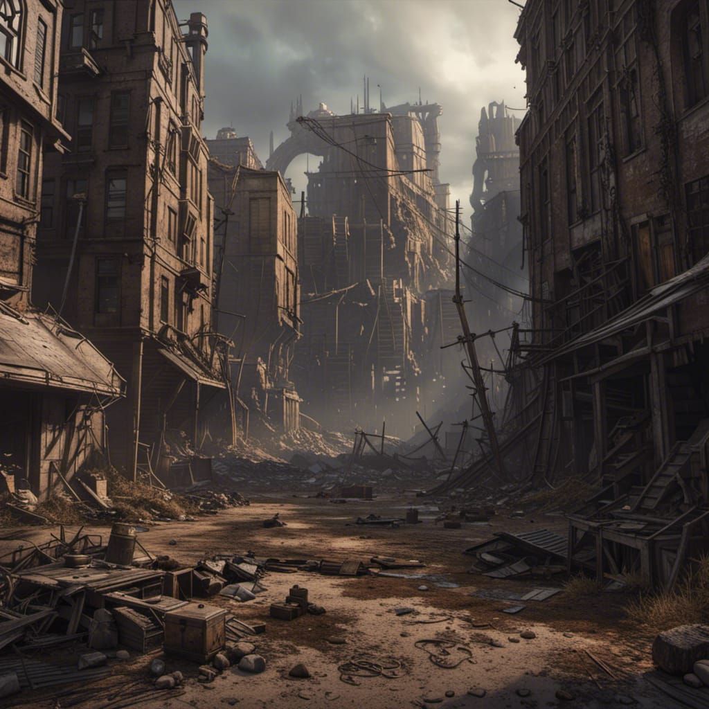 Dark Post-Apocalyptic World Ruined by Elder God