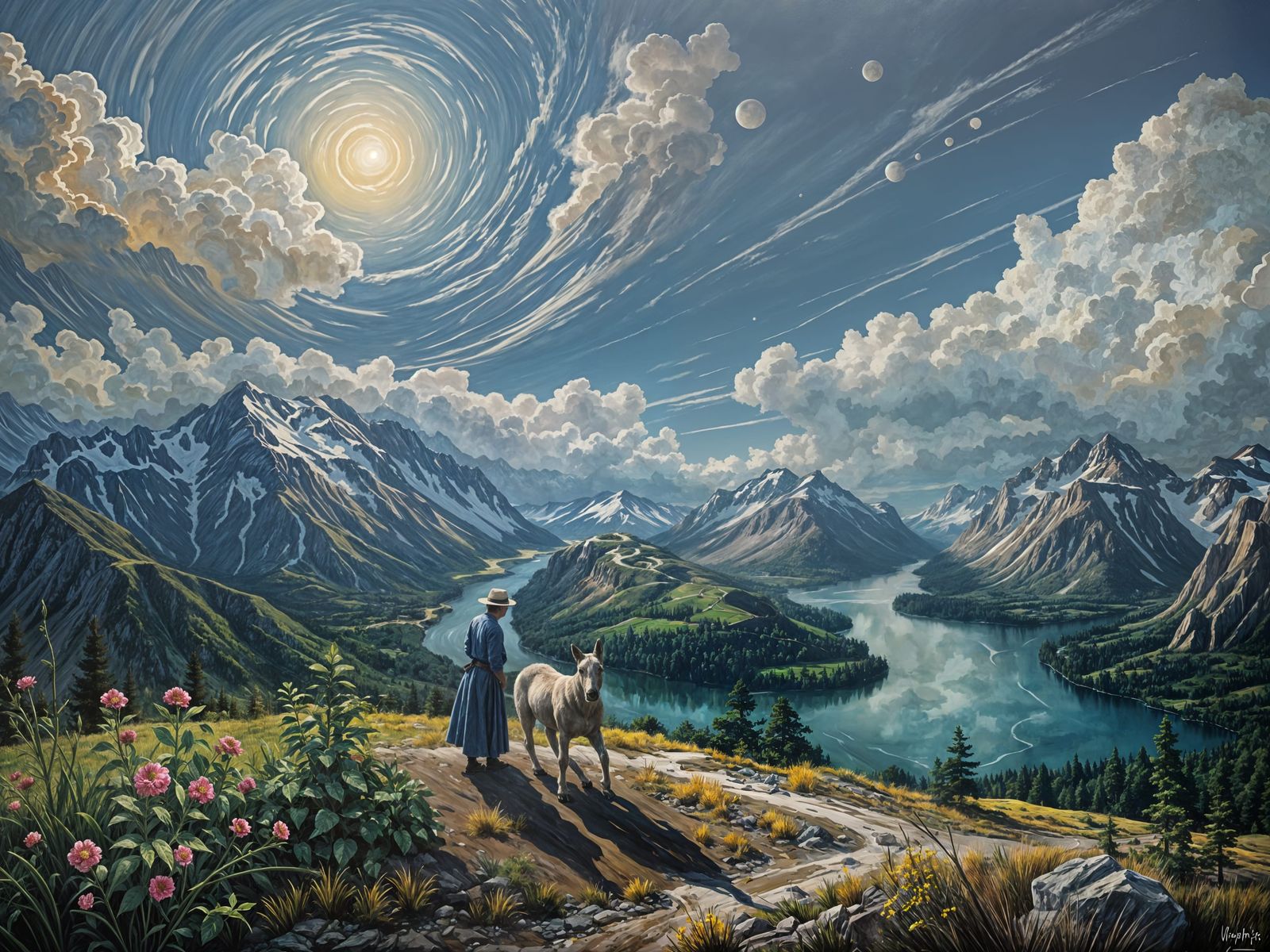 Lush Green Valley Landscape