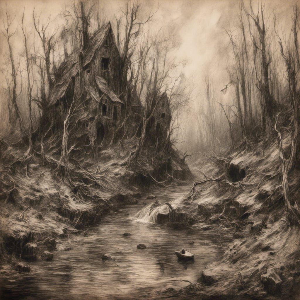 Spring stream in the northern thicket