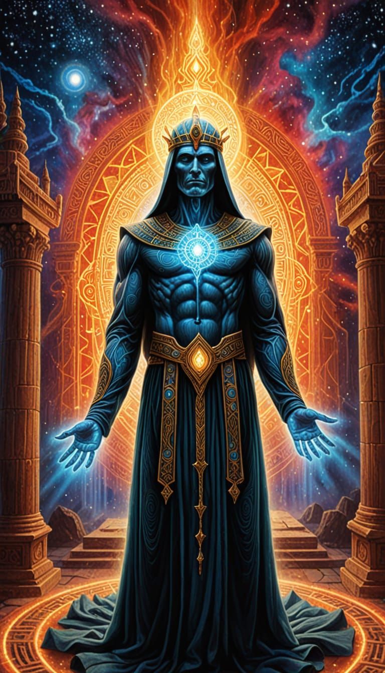 Divine Temple Creation by Melchizedek Priest in Visionary St...