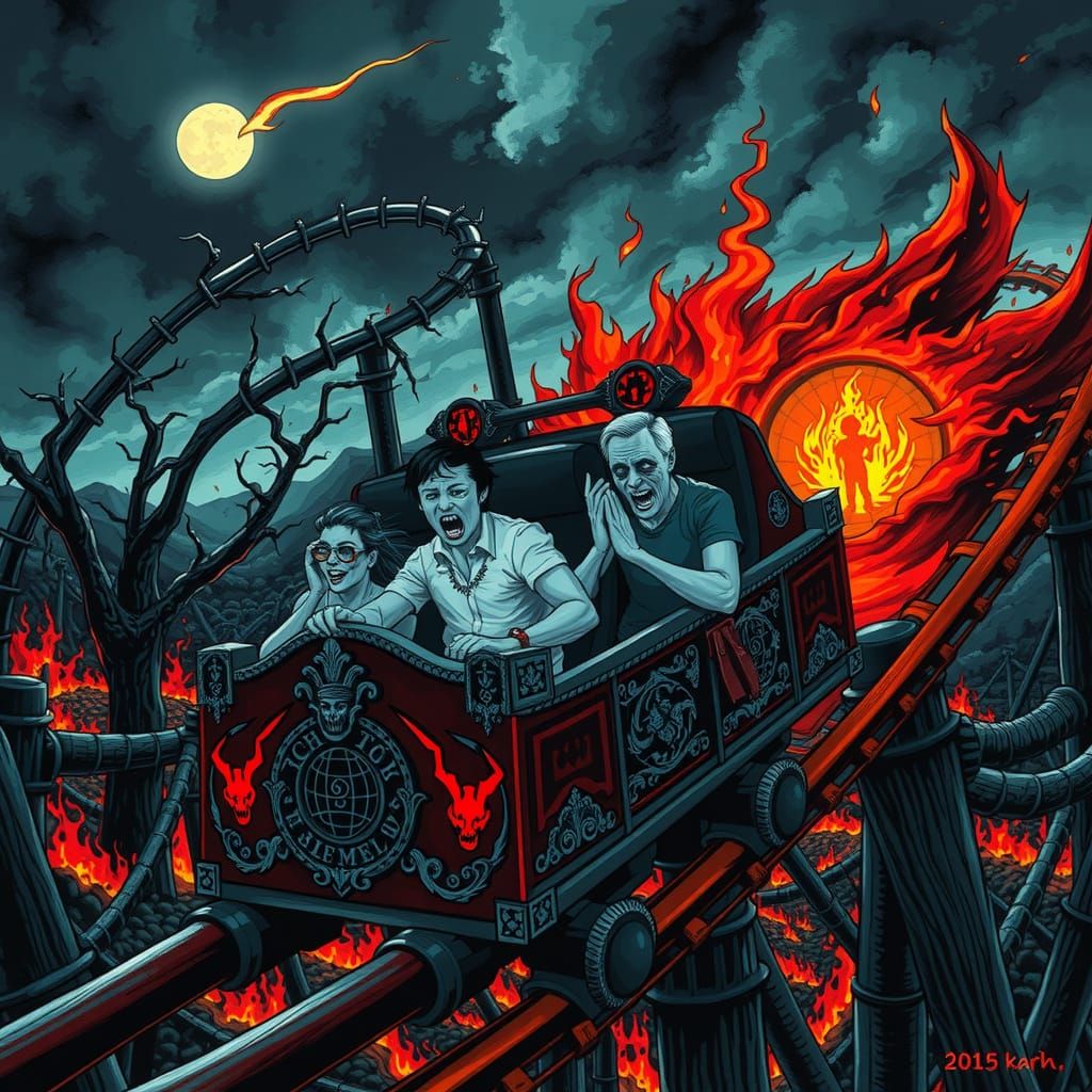 Inferno Coaster: A Ride Through Dante's Hell
