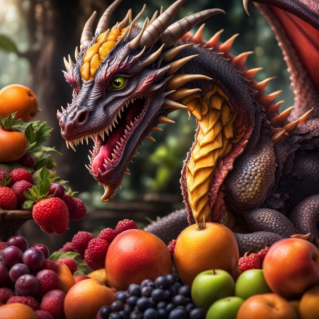 A Dragon and the Fruit Hoard
