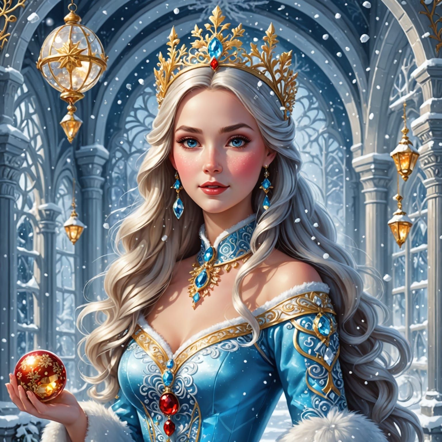 Surreal Disney-Inspired Ice Palace Reveals Winter Enchantmen...