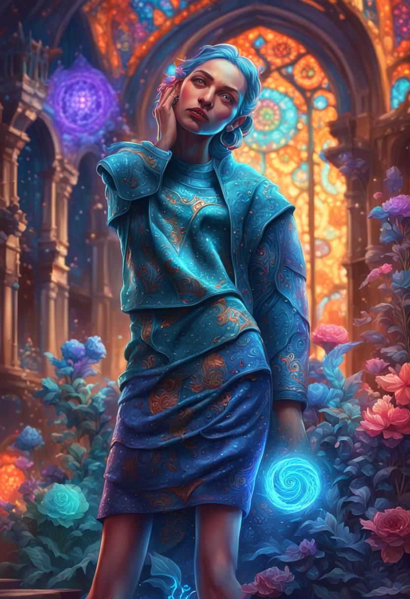 Psychedelic Fantasy Portrait in 8K Resolution