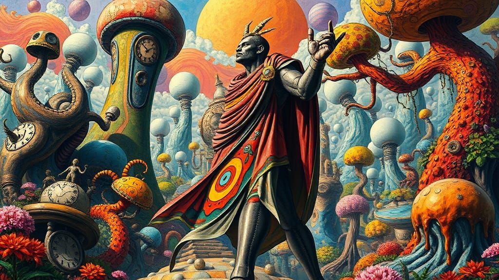 Titan in Surreal Dreamscape: A Digital Masterpiece