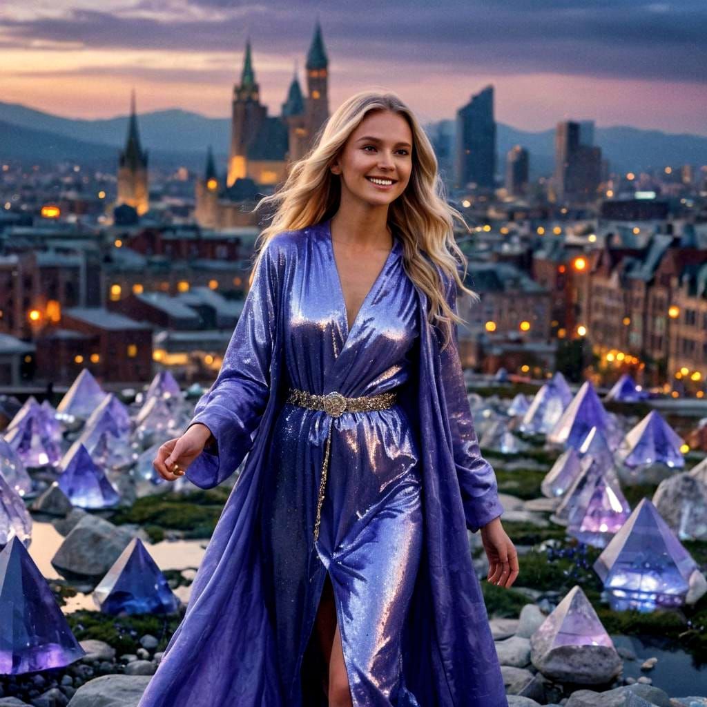 Futuristic Atlantis Portrait: Nordic Divine Feminine