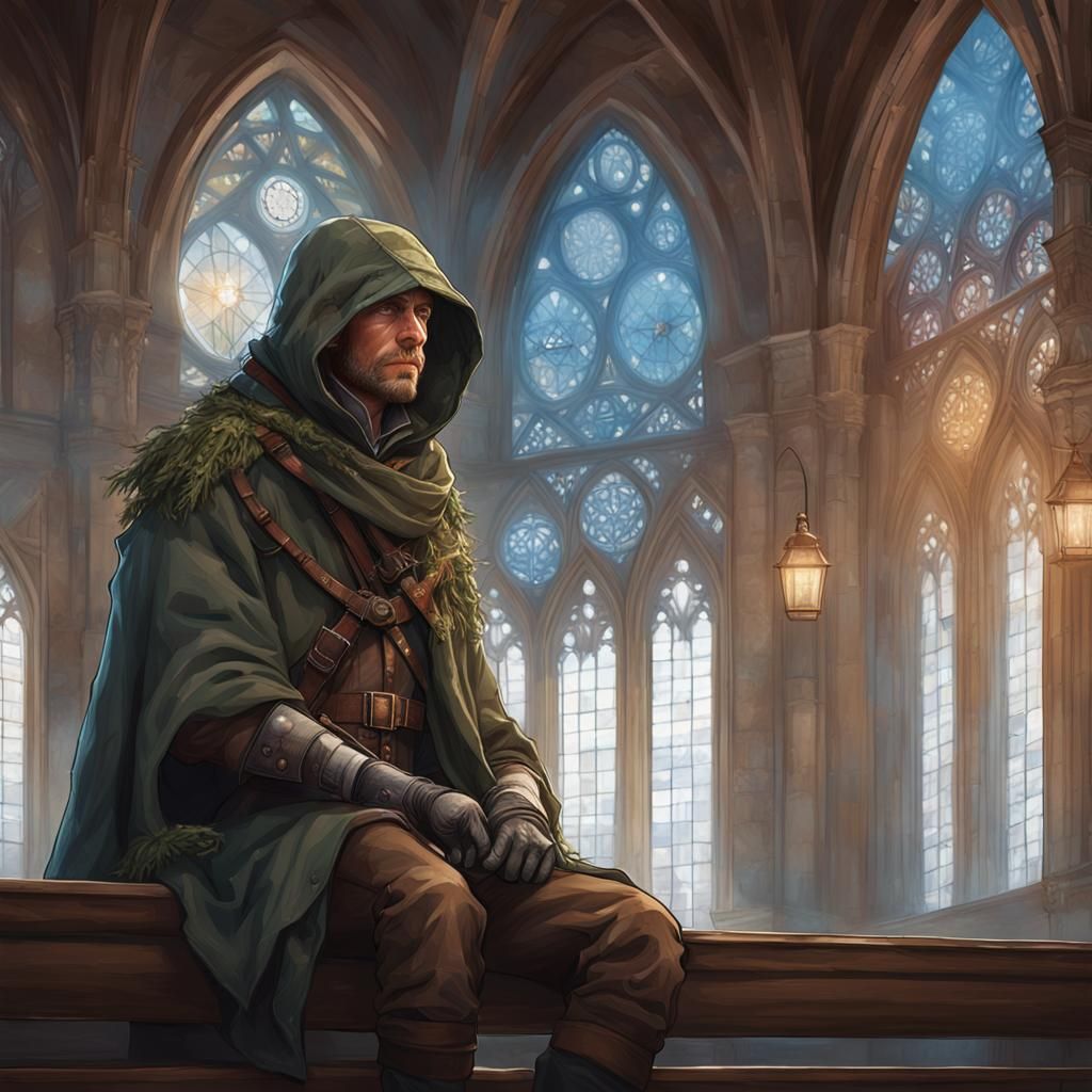 Boer War Soldier in Victorian City, Hyperdetailed Portrait