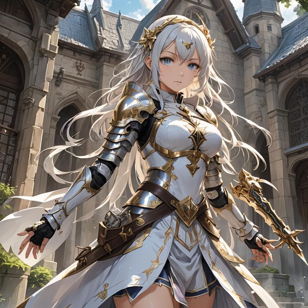 Anime Priestess Battles in Mansion