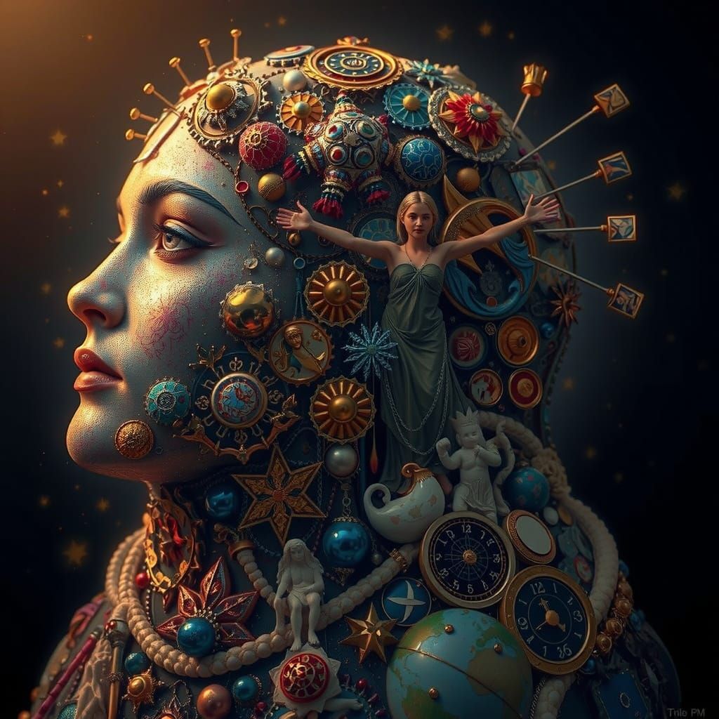 Masterpiece Painting of Beauty and Truth