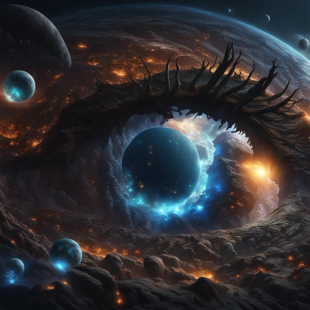 Eyes of the Universe: Detailed Matte Painting