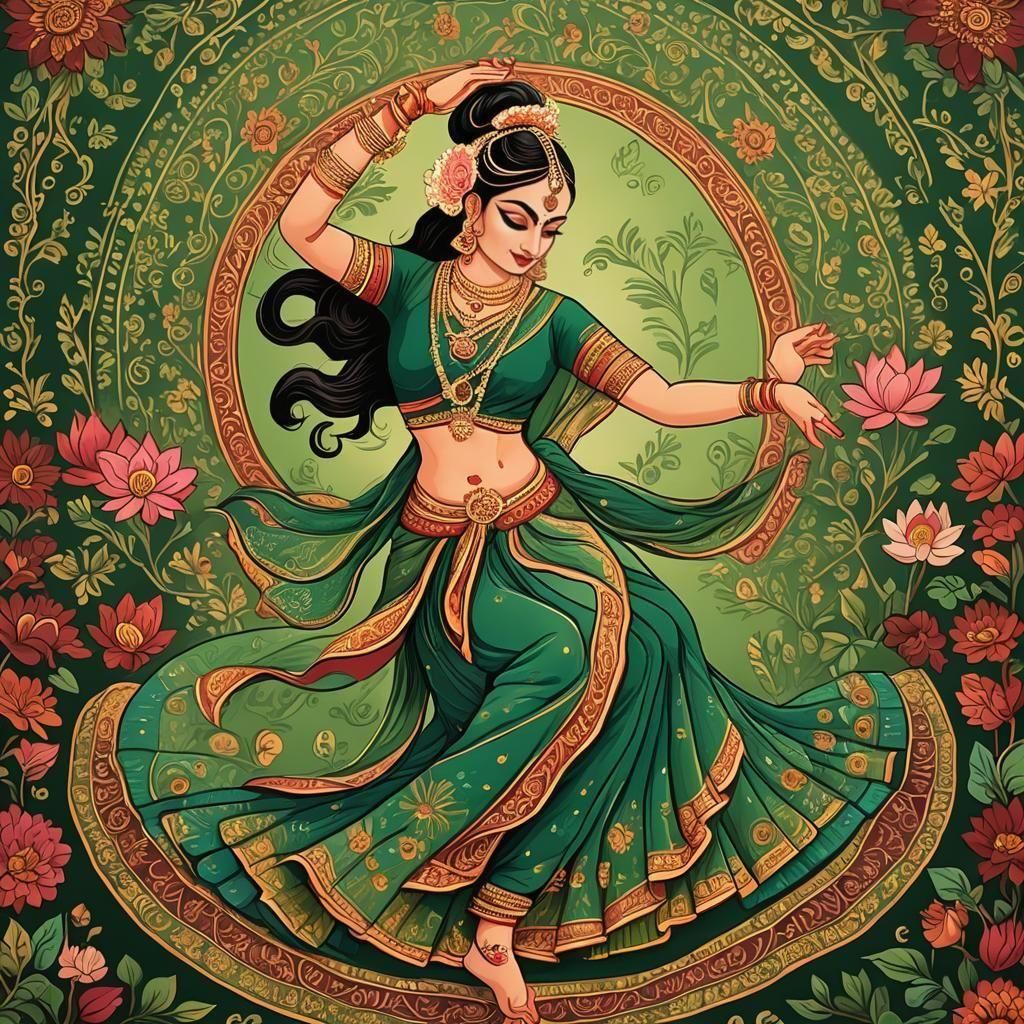 Vibrant Vector Art: Dancer in Artistic Soul Pose