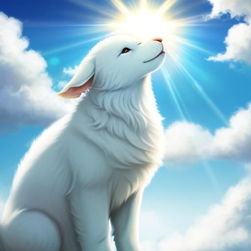 Cloud Animal in Divine Sunshine