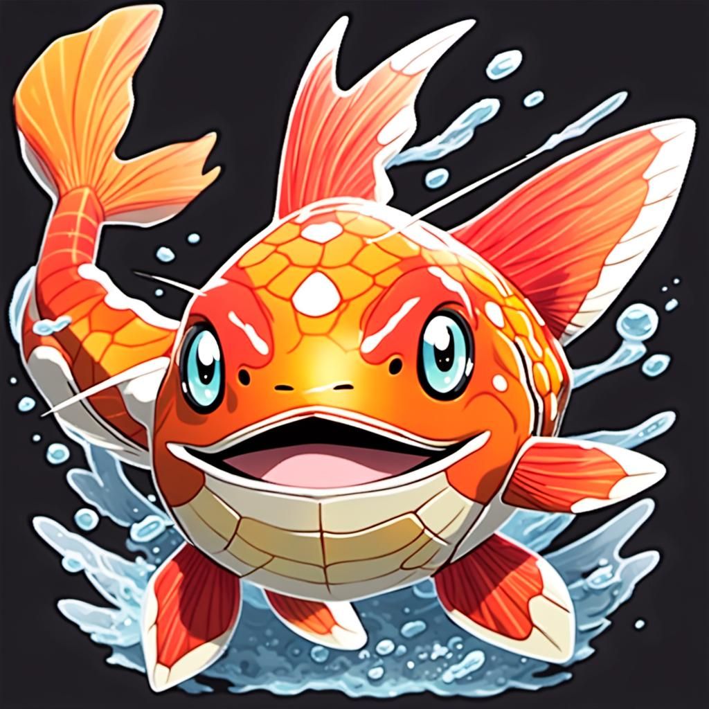 Anime Key Visual: Magikarp T-Shirt Digital Art