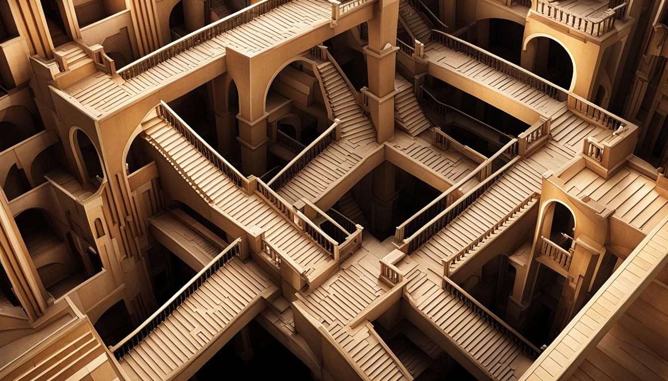 Escher-esque Impossible Staircase Construction