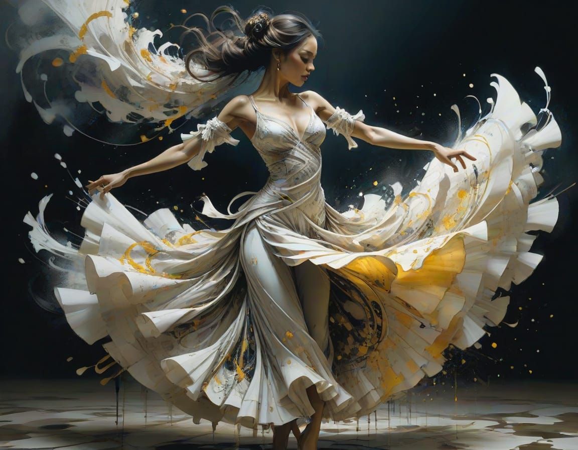 Ethereal Dance: A Masterpiece of Motion Blur and Intricate S...
