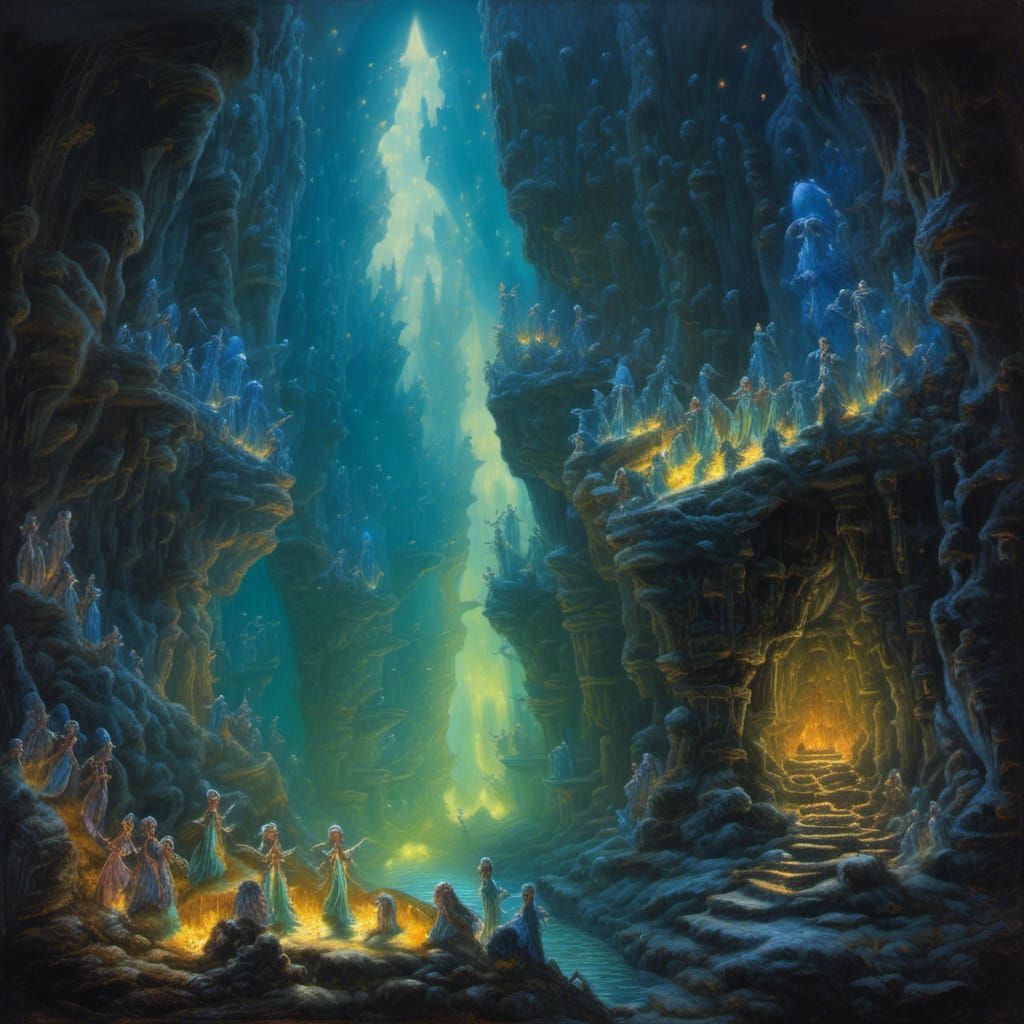 Luminescent Fairies Descend into a Glittering Realm