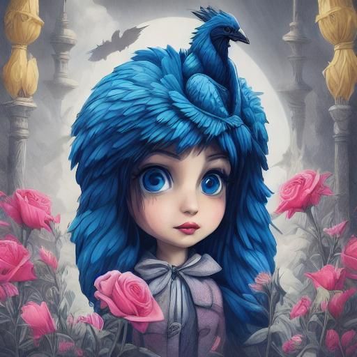 Fairy with Baby Dragon in Pastel Plushie Style