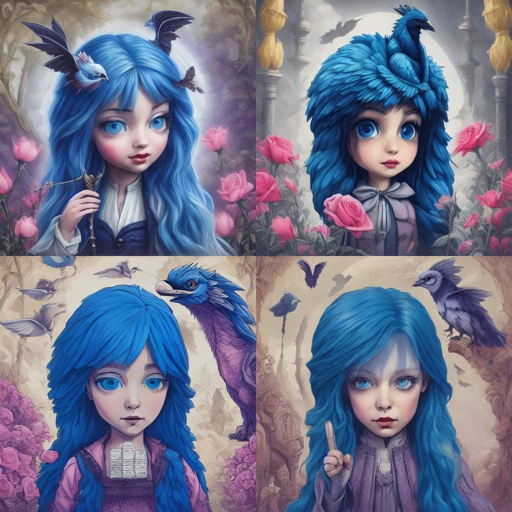 Pastel Fairy with Dragon in Plushie Style