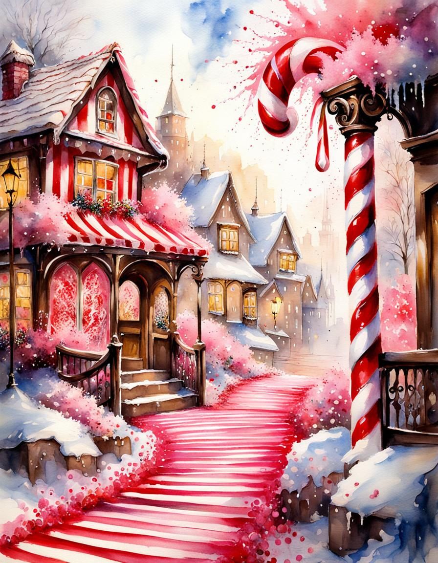 Candy Cane Gate to Cotton Candy Heaven