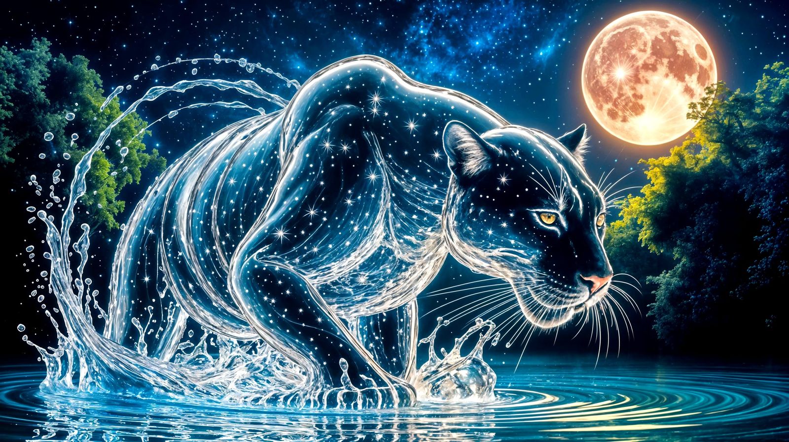 Majestic water night stelar panther
