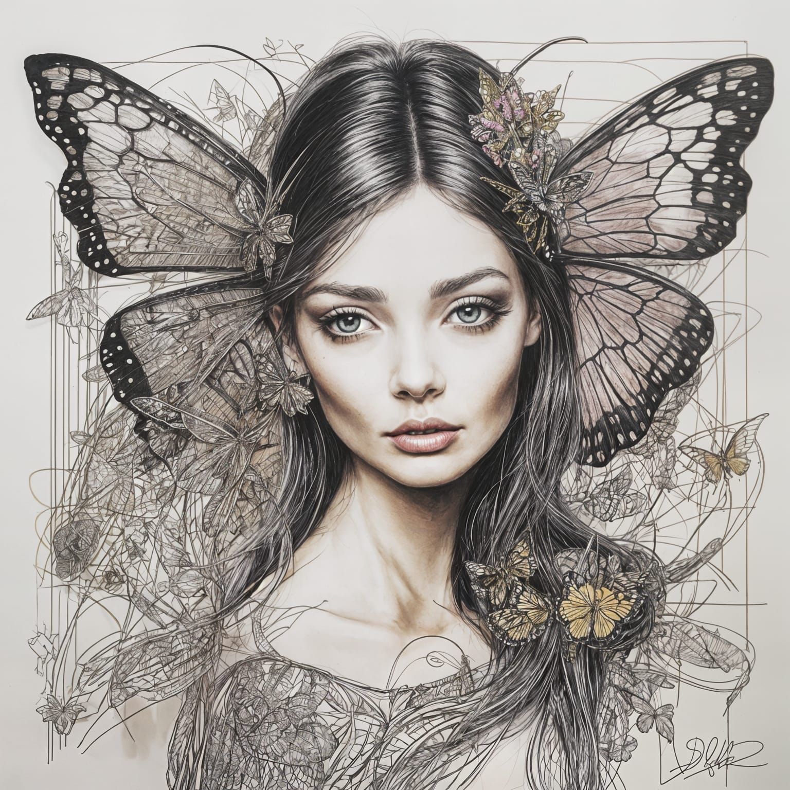 goth Audrey Hepburn punk fairy