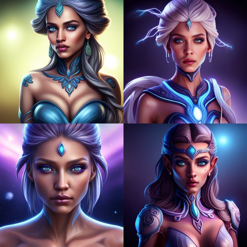 Galactic Princess Fantasy Concept Art in 8K