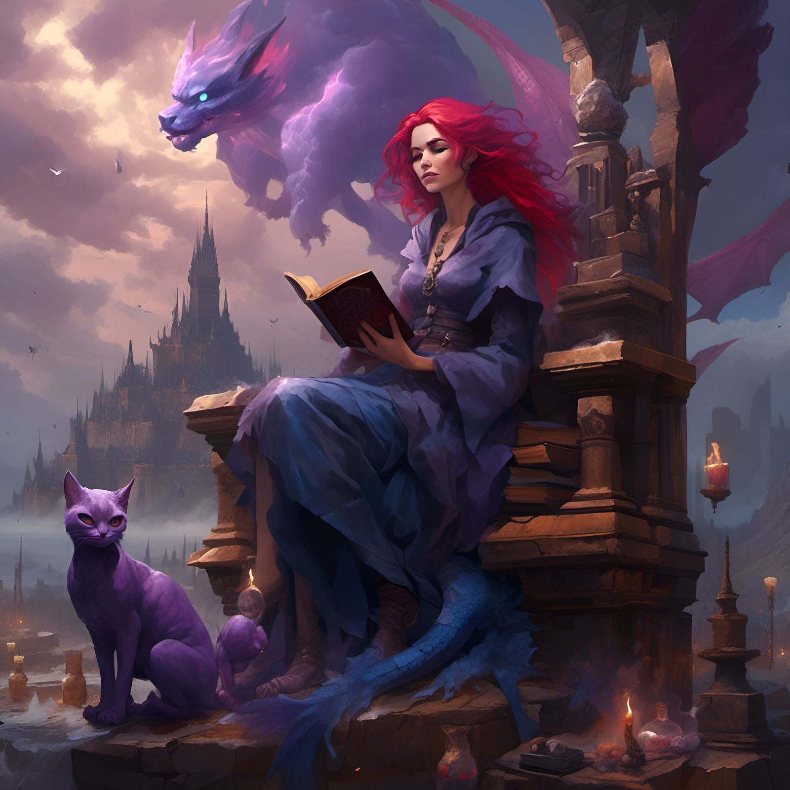 The Amethyst Throne: Chronicles of the Enchantress in the Ancient City