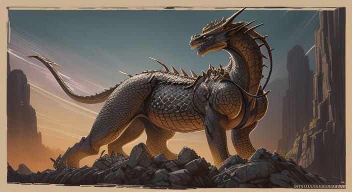 Epic Fantasy Female Hero in Comic Book Style