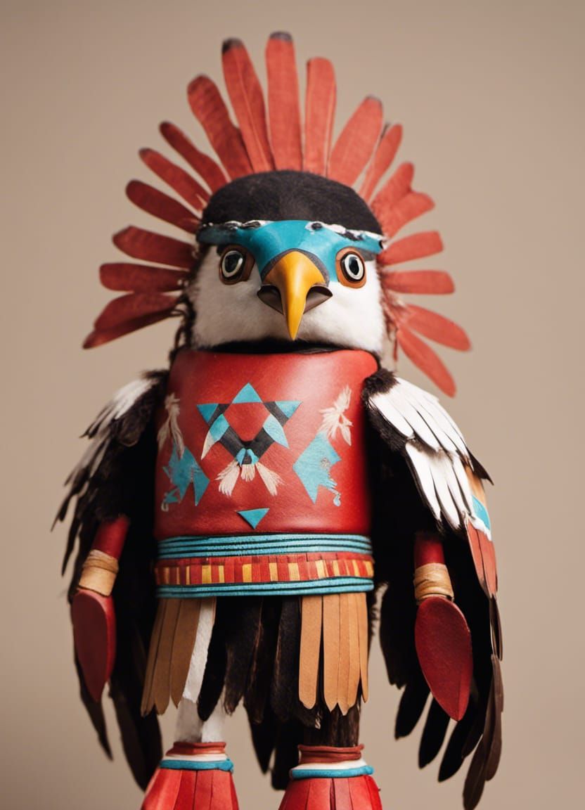 Red Tail Hawk Kachina Doll