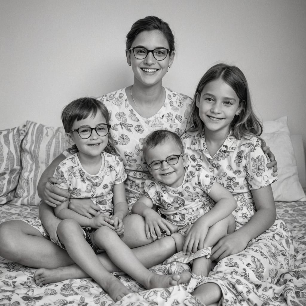 Children in Black and White Film Photography