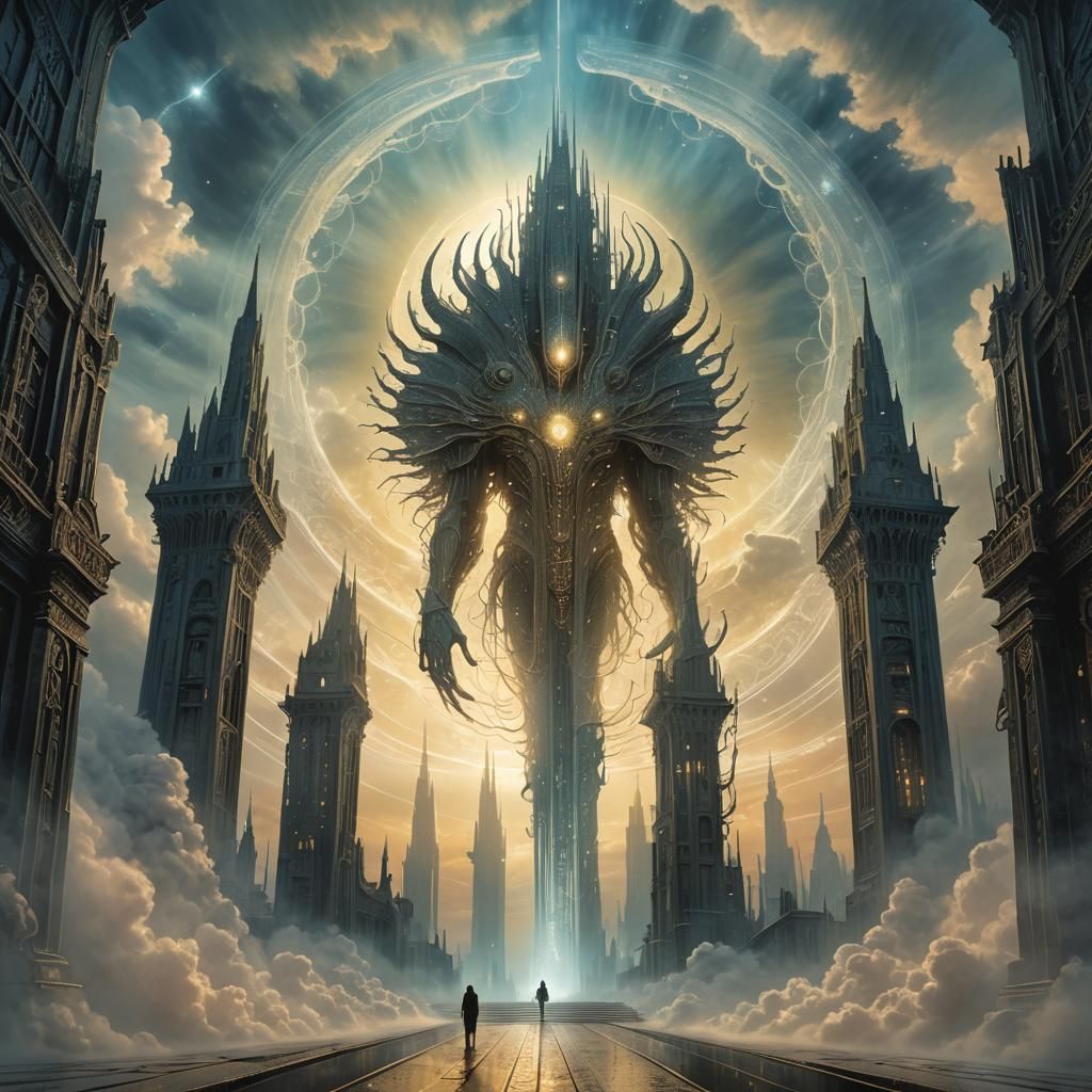 Celestial Being at Shimmering City Gates