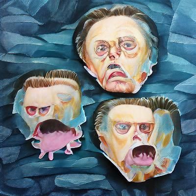 Christopher Walken Portrait in Gouache Style