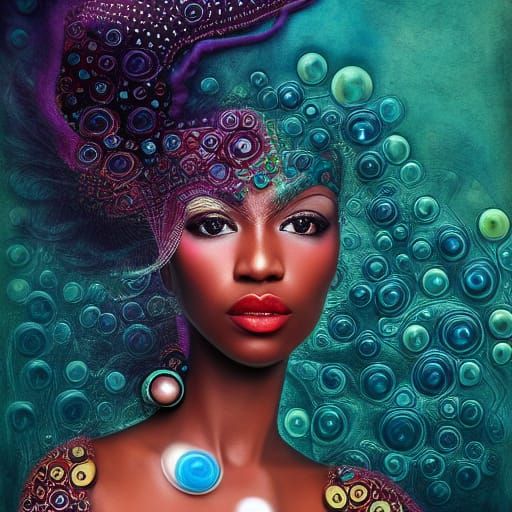 Elaborate Flowing Eddy: Hyperrealistic Collage Illustration