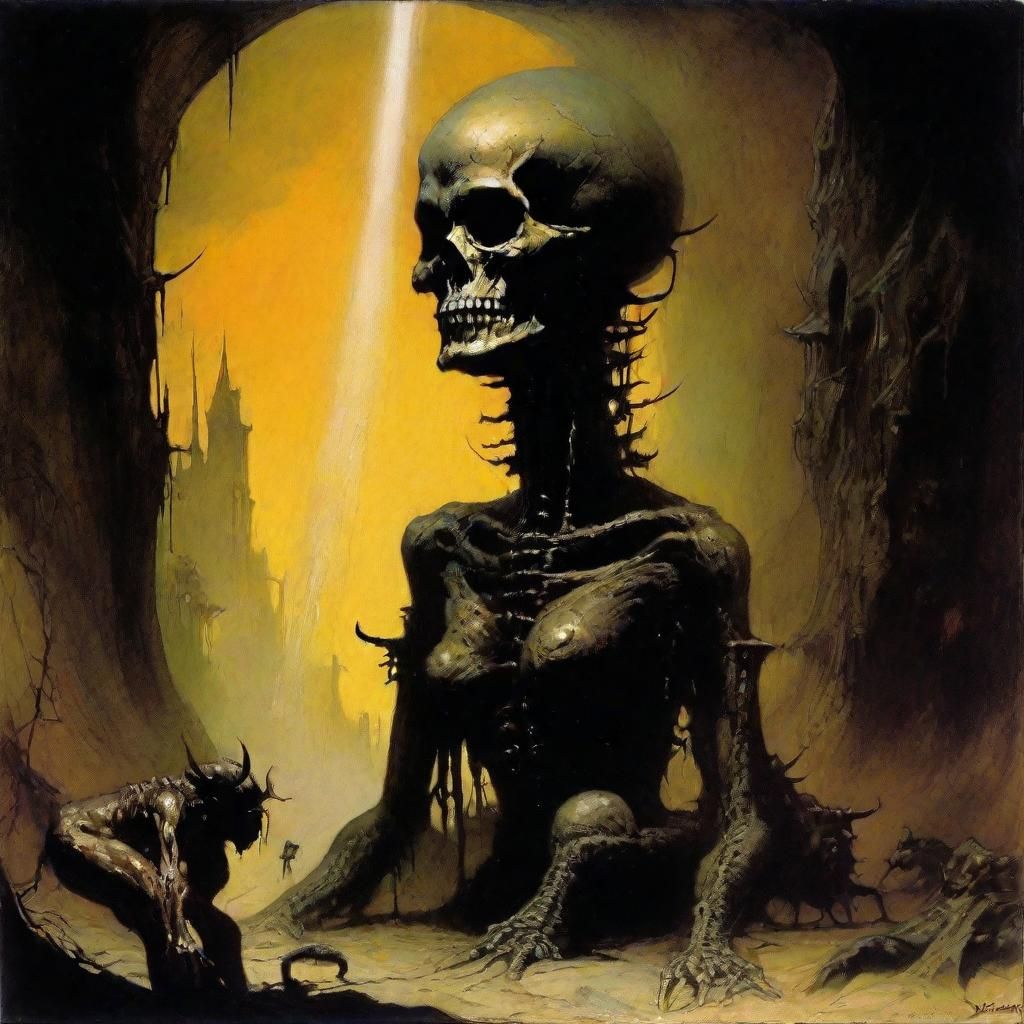 Grisly Sphinx: An Evil Nightmarish Vision