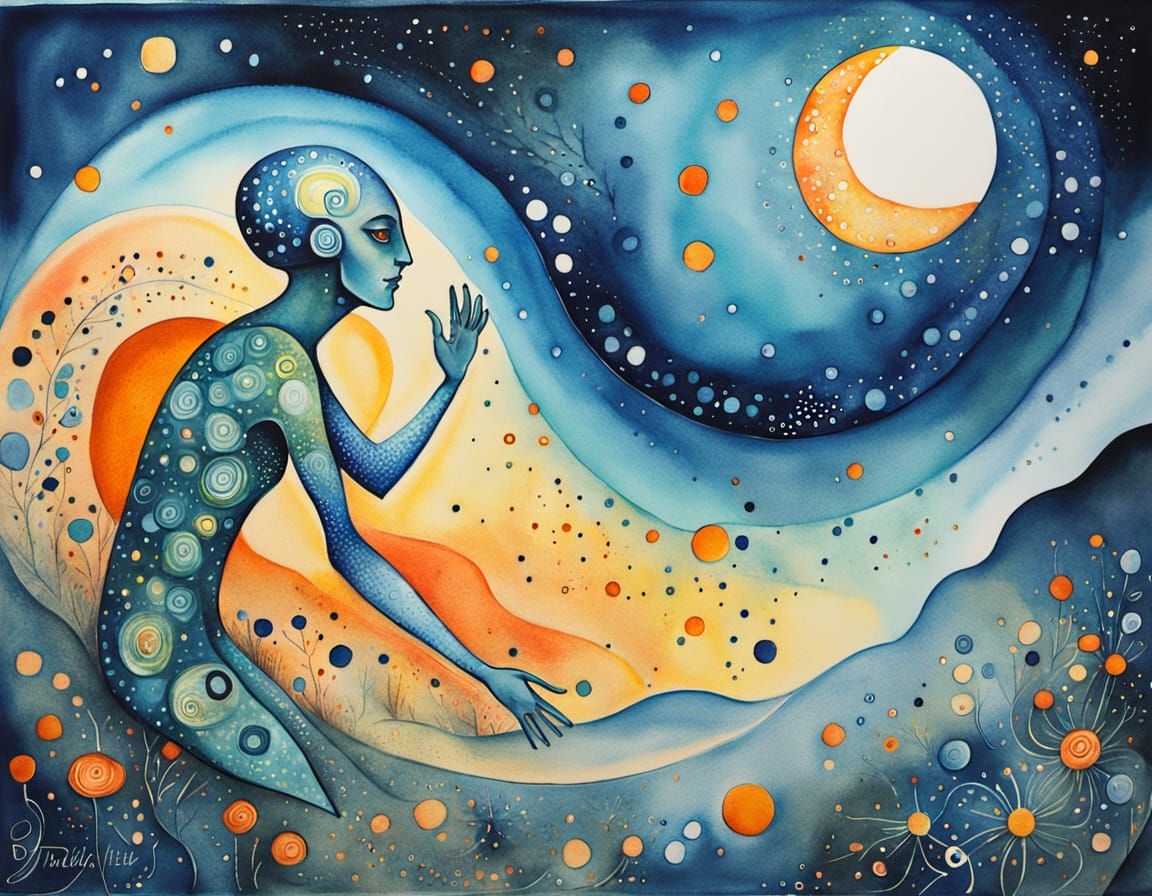 Alien Hillbilly Dance Amidst Cosmic Dreams