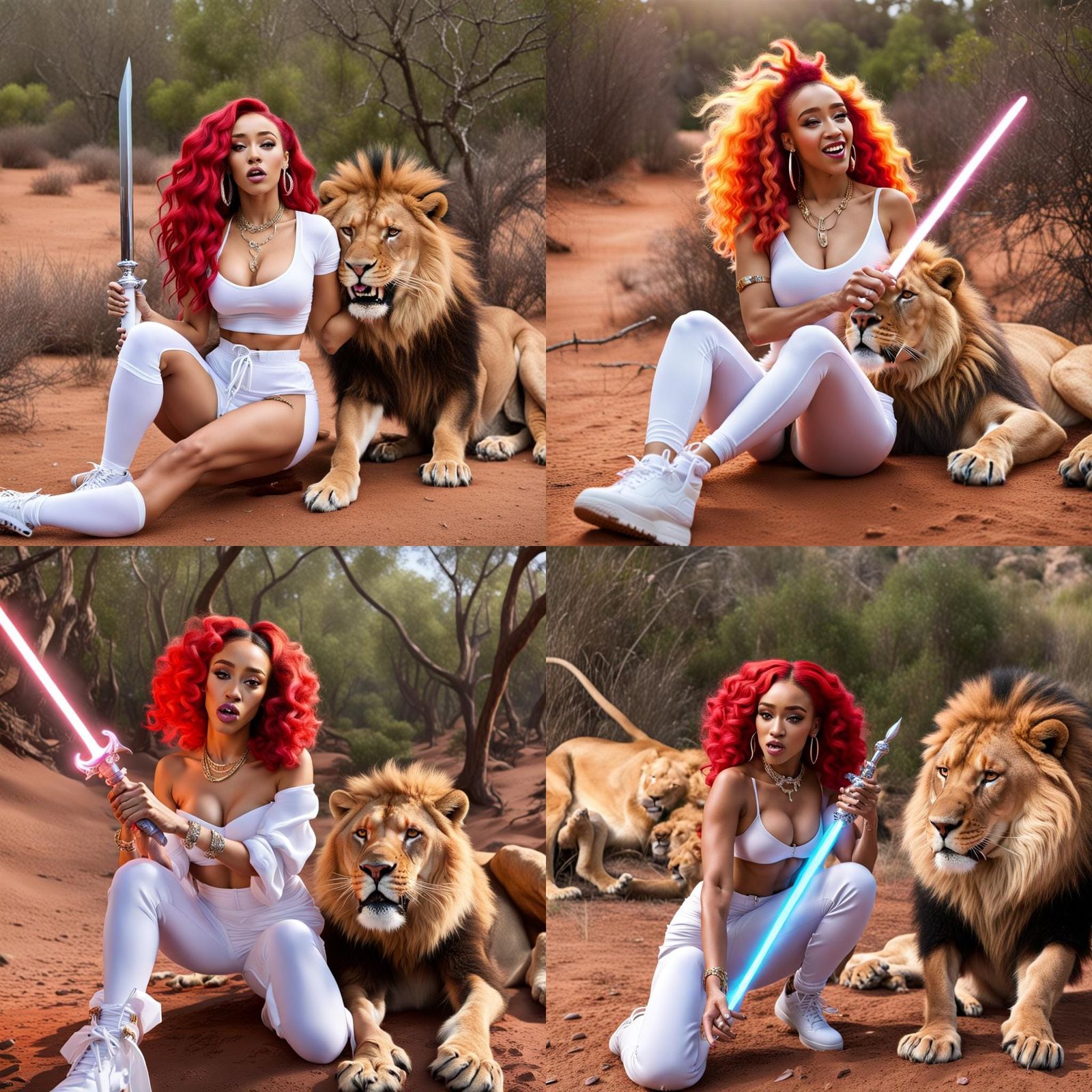 Doja Cat and Magical Saber-Tooth Lion