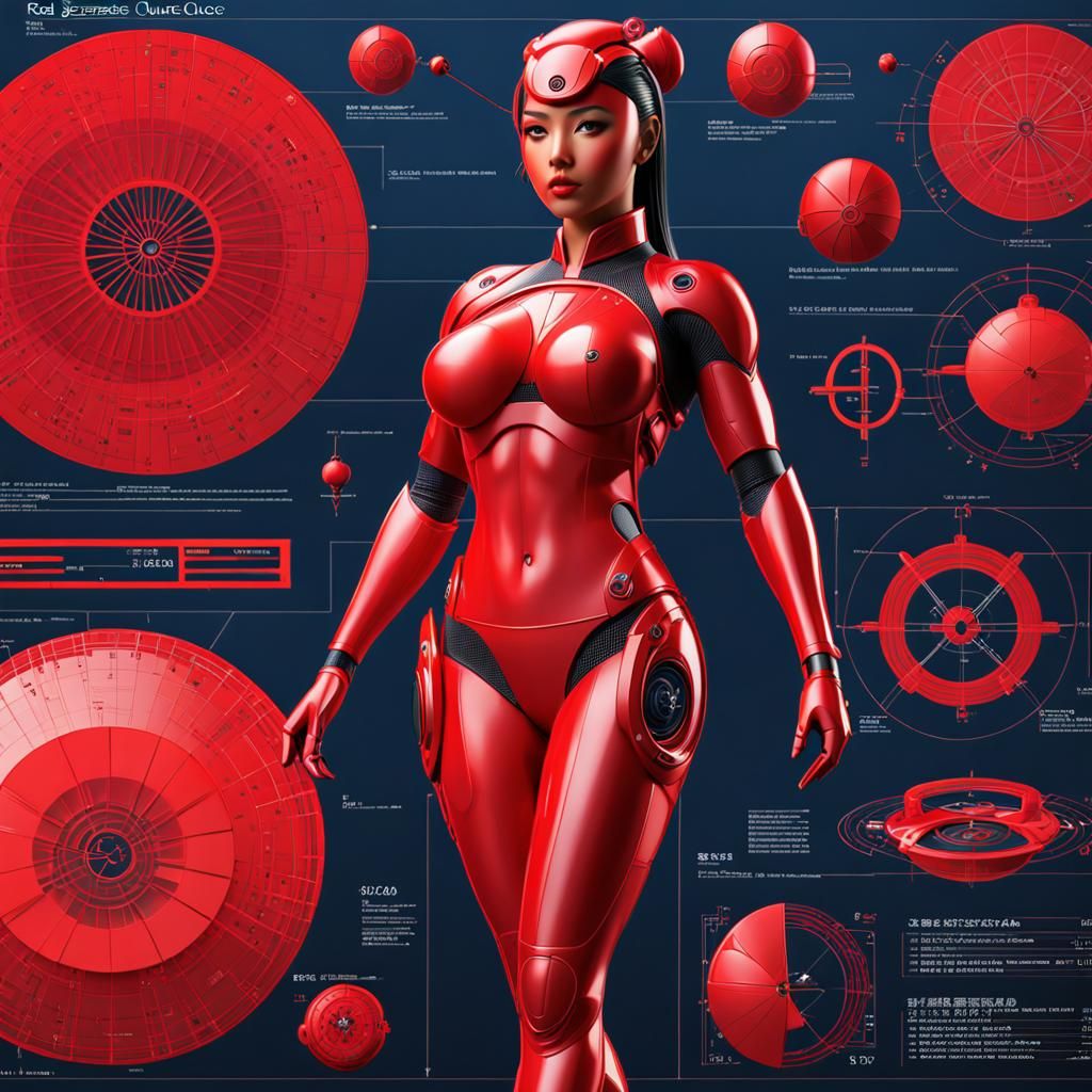 Artistic Nude with Red Quince: Technical Concept Art