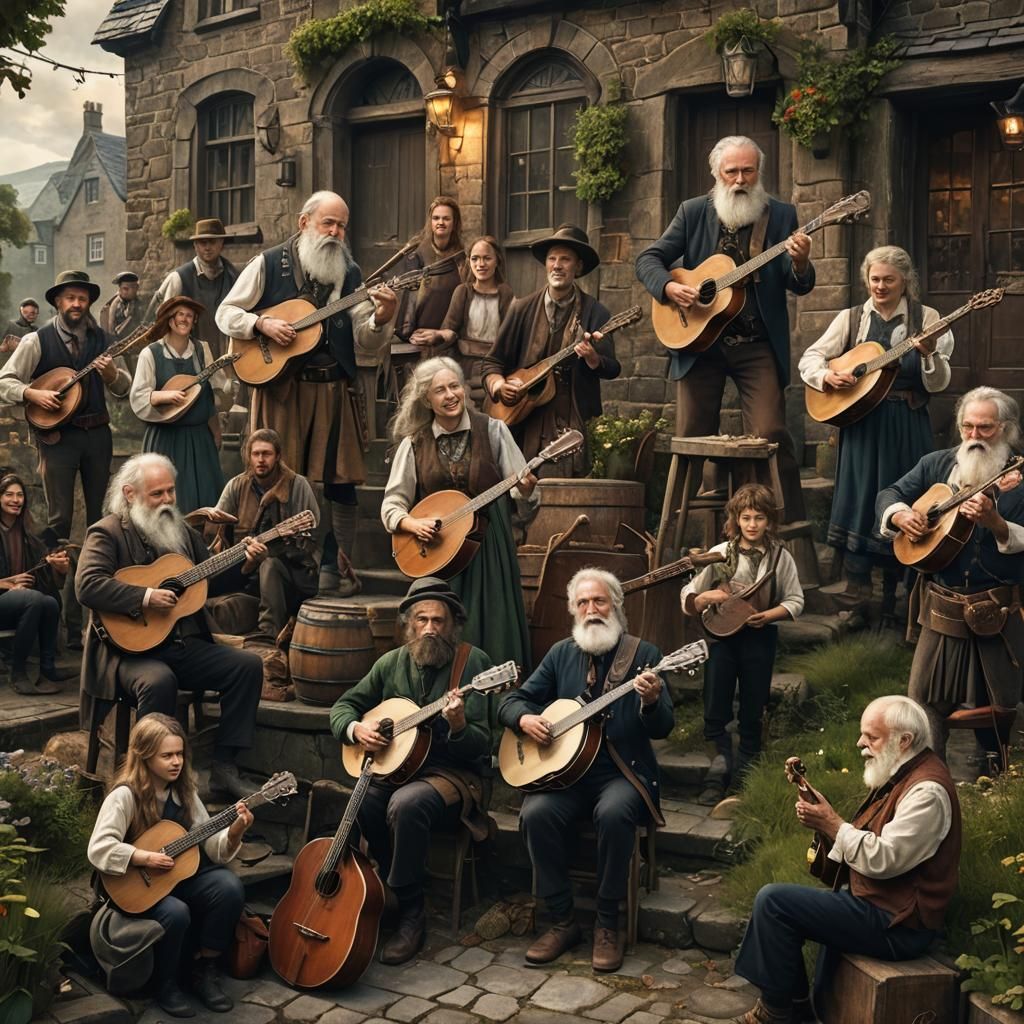 Irish Musicians Play Traditional Instruments