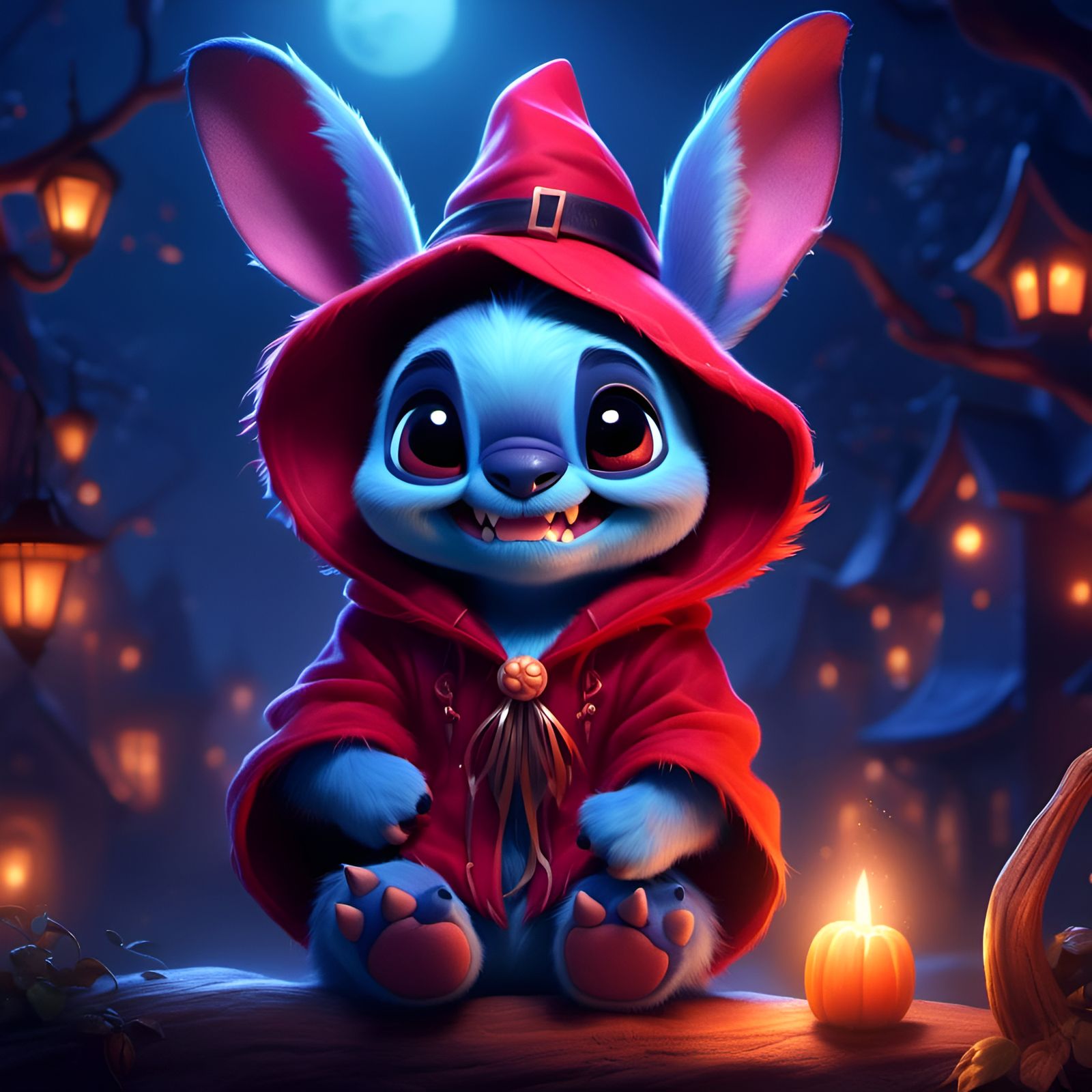 Stitch as Witch: Digital Art Portrait