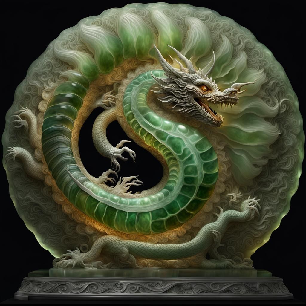 Jade Ammonite Dragon