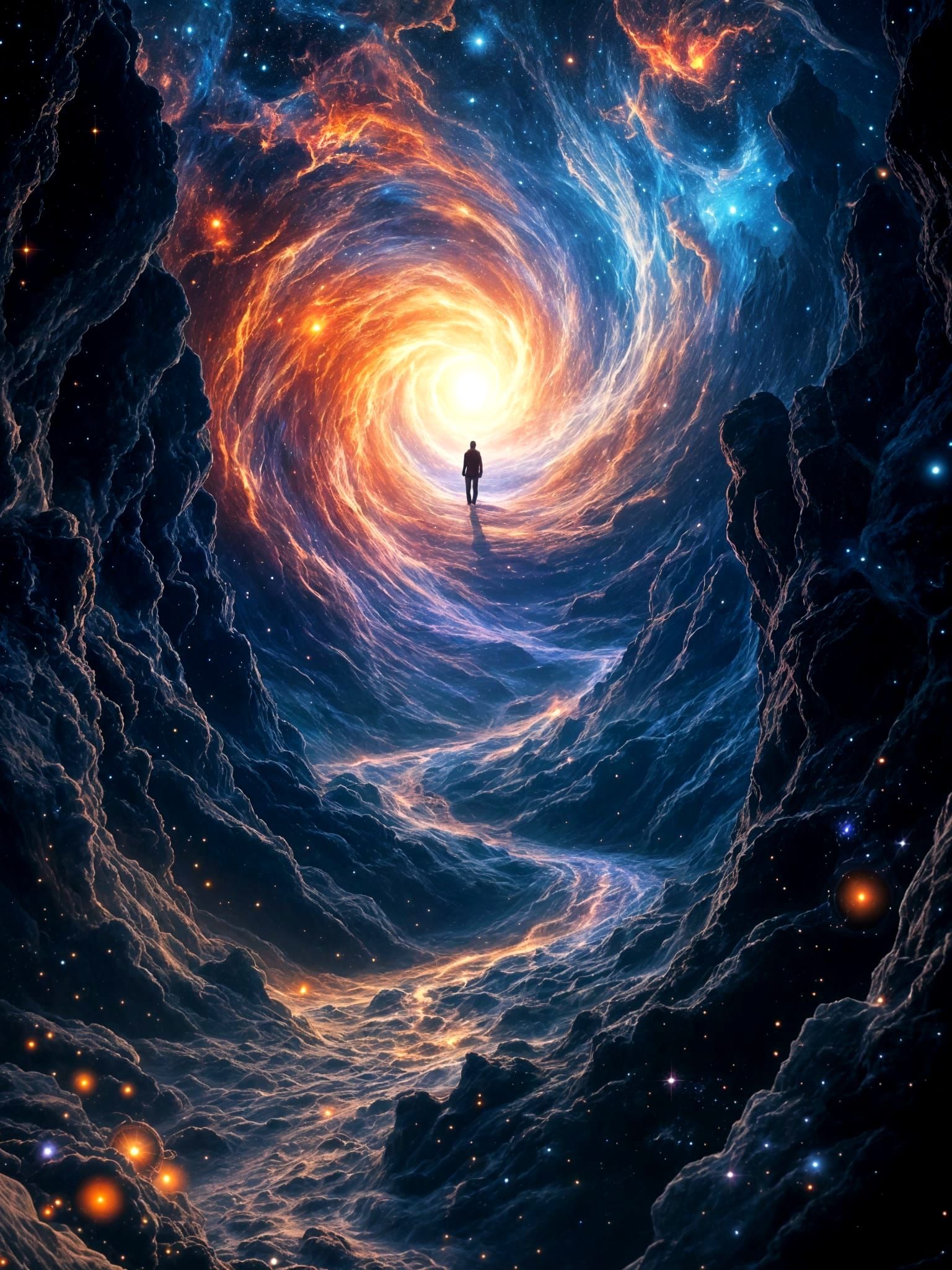 Ethereal Quantum Entity at Cosmic Horizon