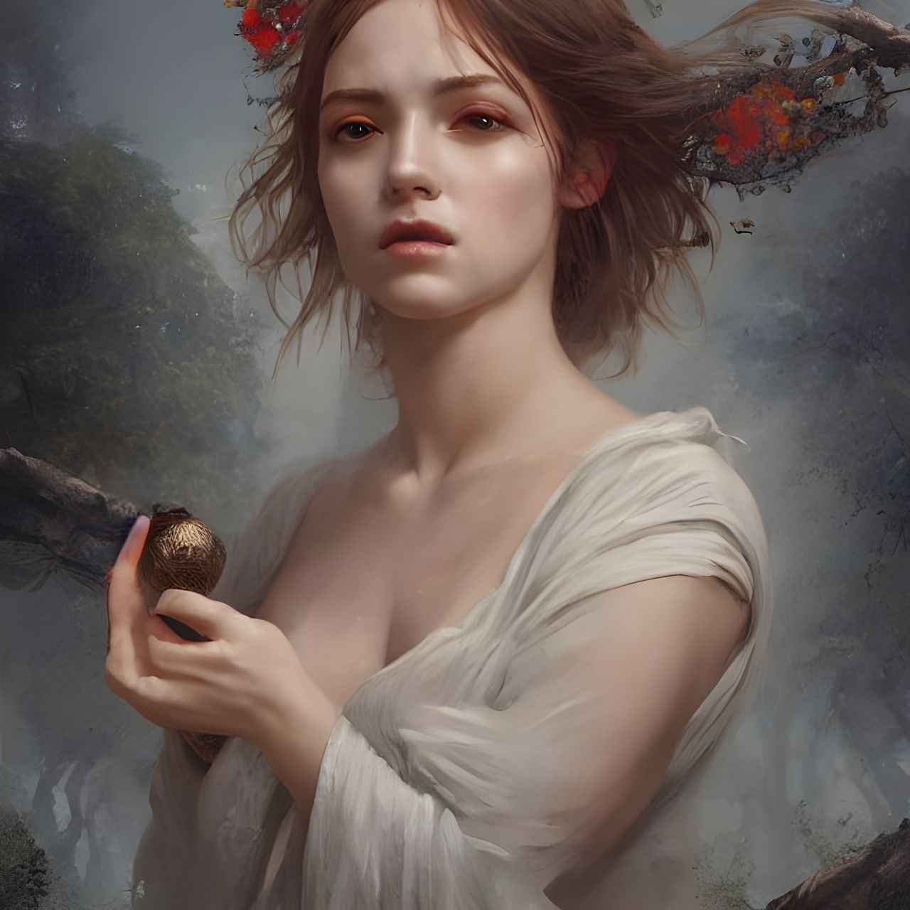 Goddess of Passion: Photorealistic Digital Art