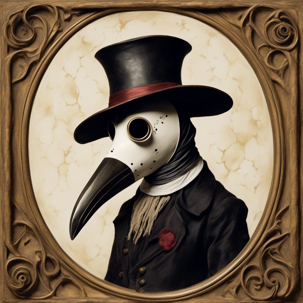 Stylized Plague Doctor Portrait