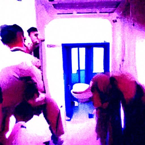 Grim Prison Toilet Cell Interior
