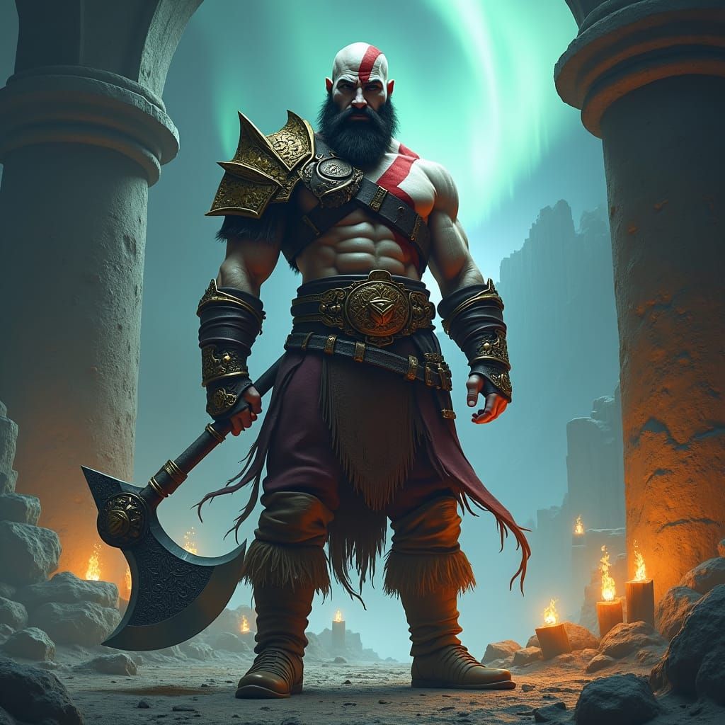 God of War in Atmospheric Mystical Realism