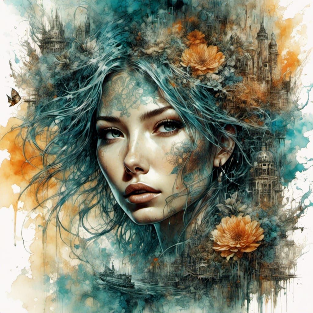 Subtlies of life <lora:Fluidity:1.0> <lora:Grunge-Poster:1.0...