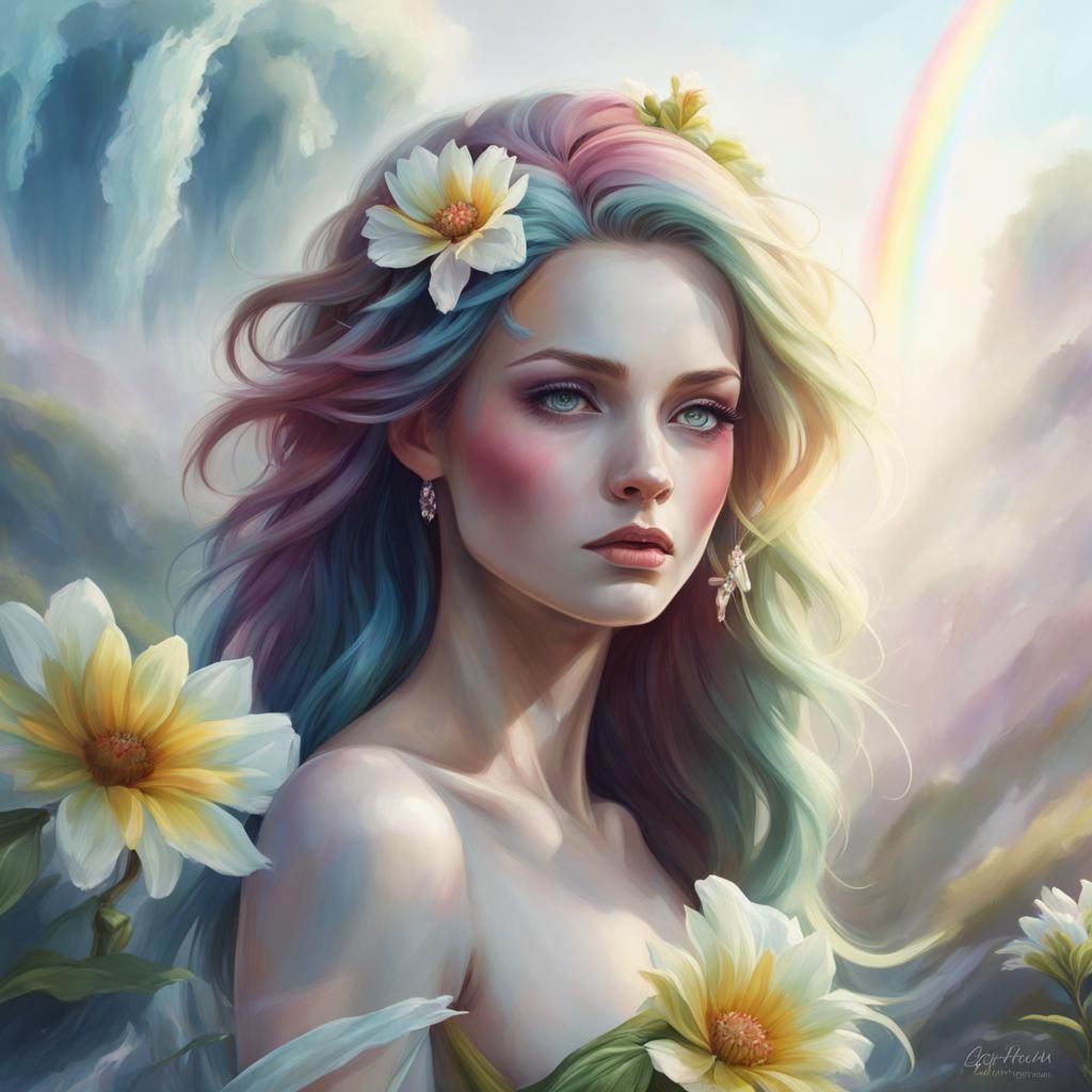 A portret of a beautiful woman