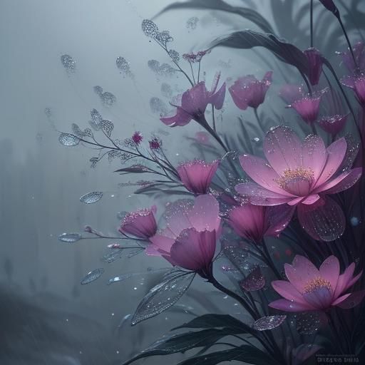 Dew Drops: Epic Cinematic Digital Painting