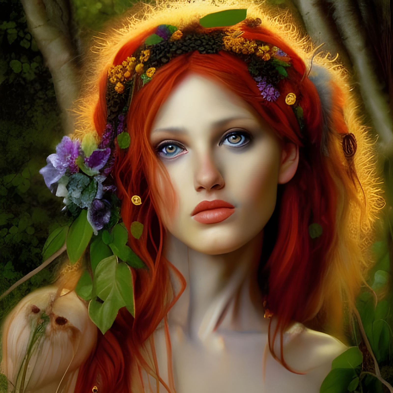 Bohemian Fae in Luminescent Clothing