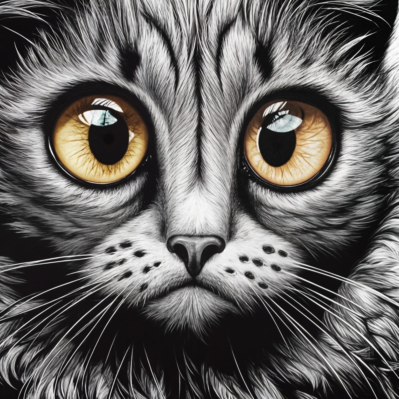 Intense Gaze: Captivating, Expressive Eyes